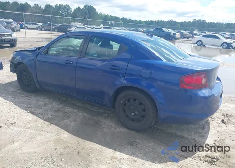 2014 Dodge Avenger Se from USA, damaged, VIN 1C3CDZAG7EN137047